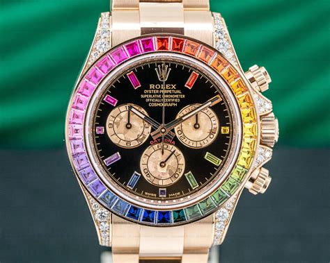 rolex rainbow daytona rose gold price|rolex rainbow prezzo.